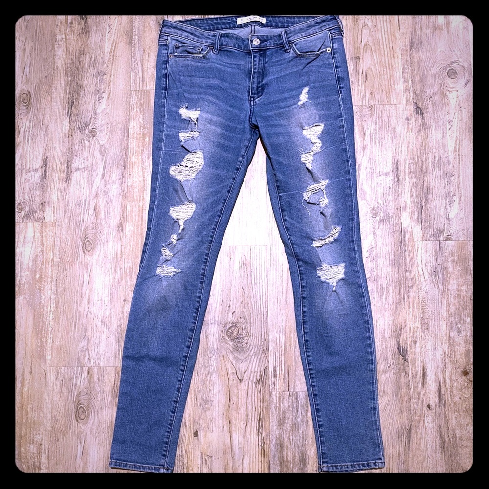 Abercrombie Ripped Skinny Jeans Size 8